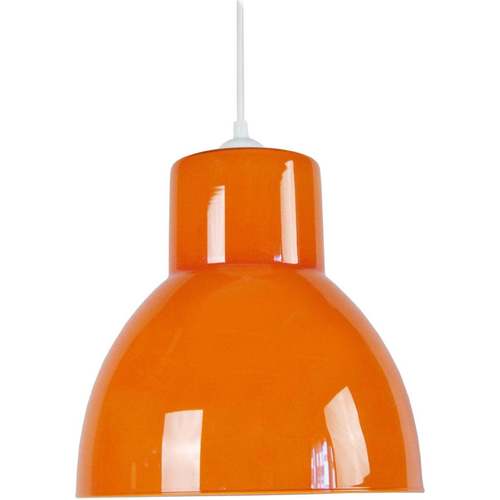 Tosel - Lámpara colgante redondo vidrio naranja Naranja