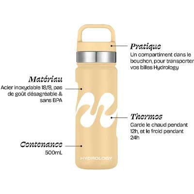 Gourde en inox - Beige