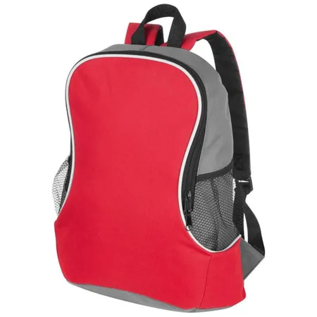 Macma Rucksack mit Seitenfächern aus Polyester, rot