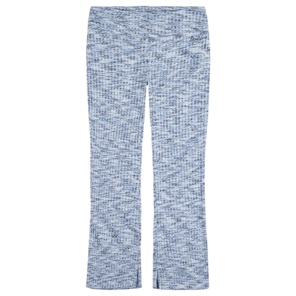 Space Dye Flared Knit Pants Crown Blue