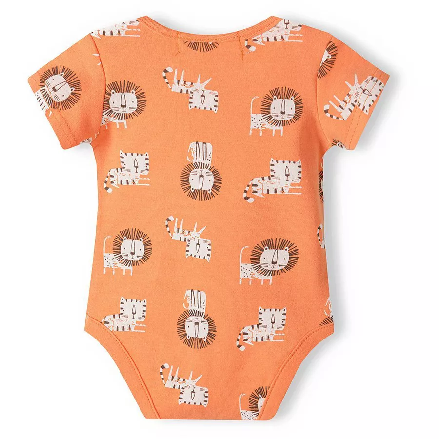 MINOTI 2er-Pack Bodys WeißOrange