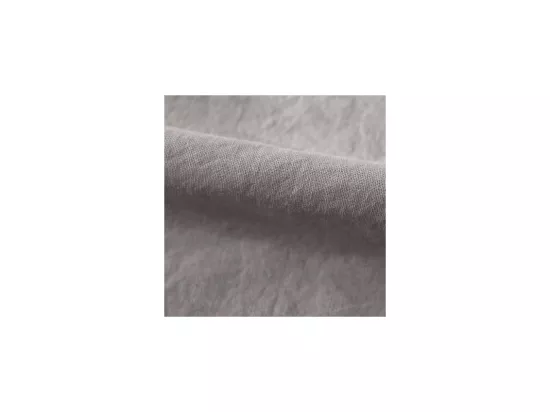 Lot De 2 Taies D’oreiller Pur Coton Teint Lavé 63 Fils/cm² Vent Du Sud - Galet - 50 X 70 Cm