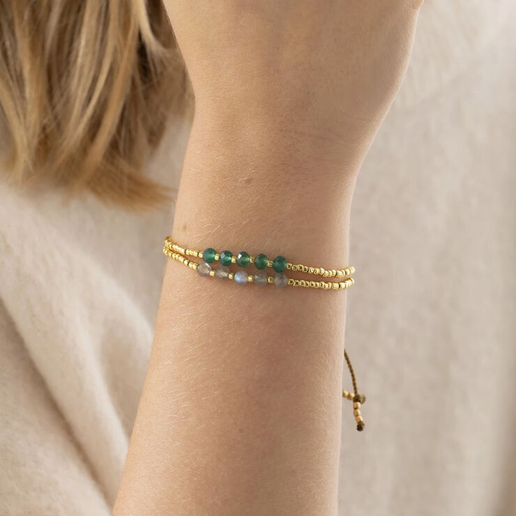A Beautiful Story Essential Labradorite Bracelet GC Gold