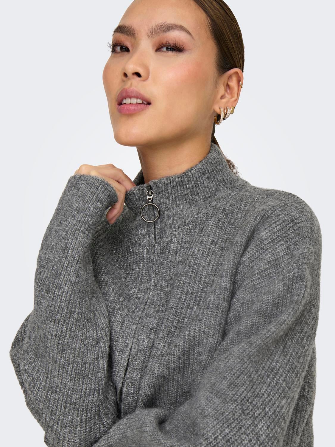 ONLTOKYO Strickjacke Dark Grey Melange
