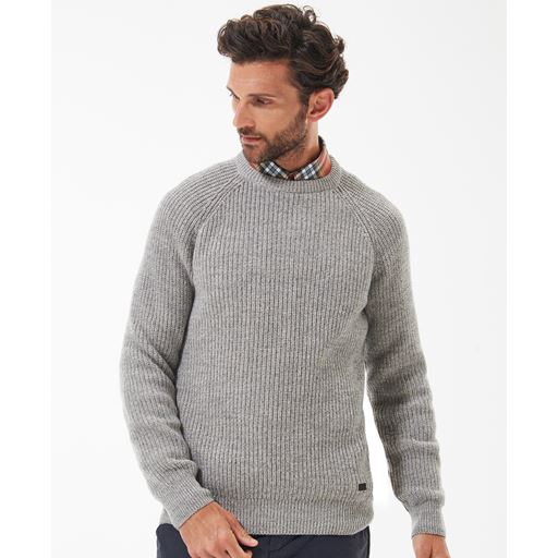 Barbour Horseford Crew Neck Striktrøje, Stone, XL