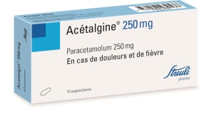ACETALGIN Suppositorien 250 mg, 10 Stück