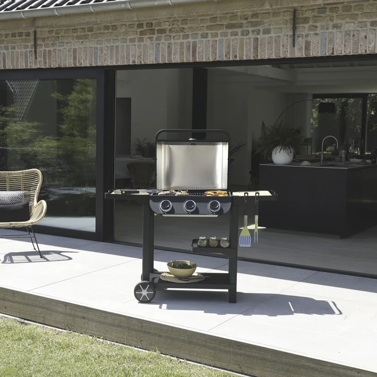 Barbecue gaz FLAVO 60 SC sur chariot Cook'in Garden