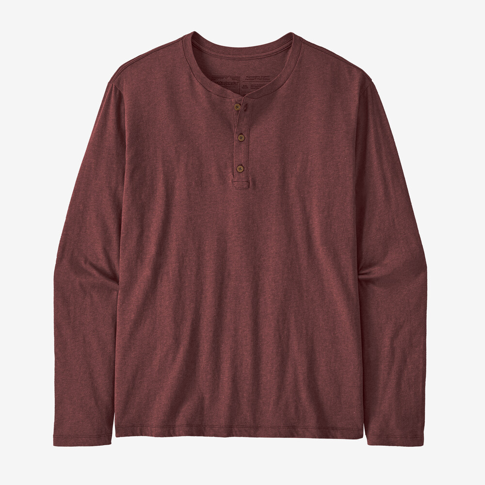 Leichtes Henley-Shirt für Herren aus regenerativer, biozertifizierter Baumwolle