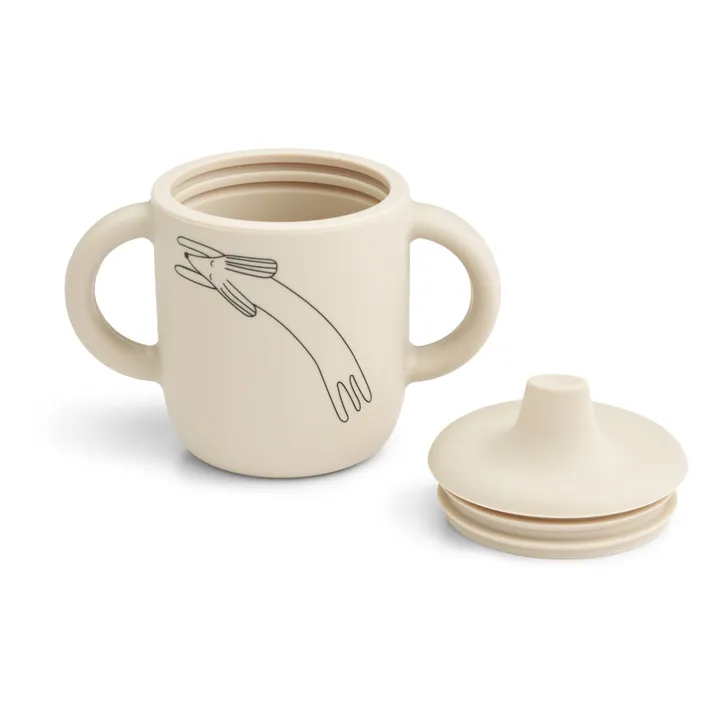 Liewood Tasse d'apprentissage Neil en silicone | Dog/Sandy