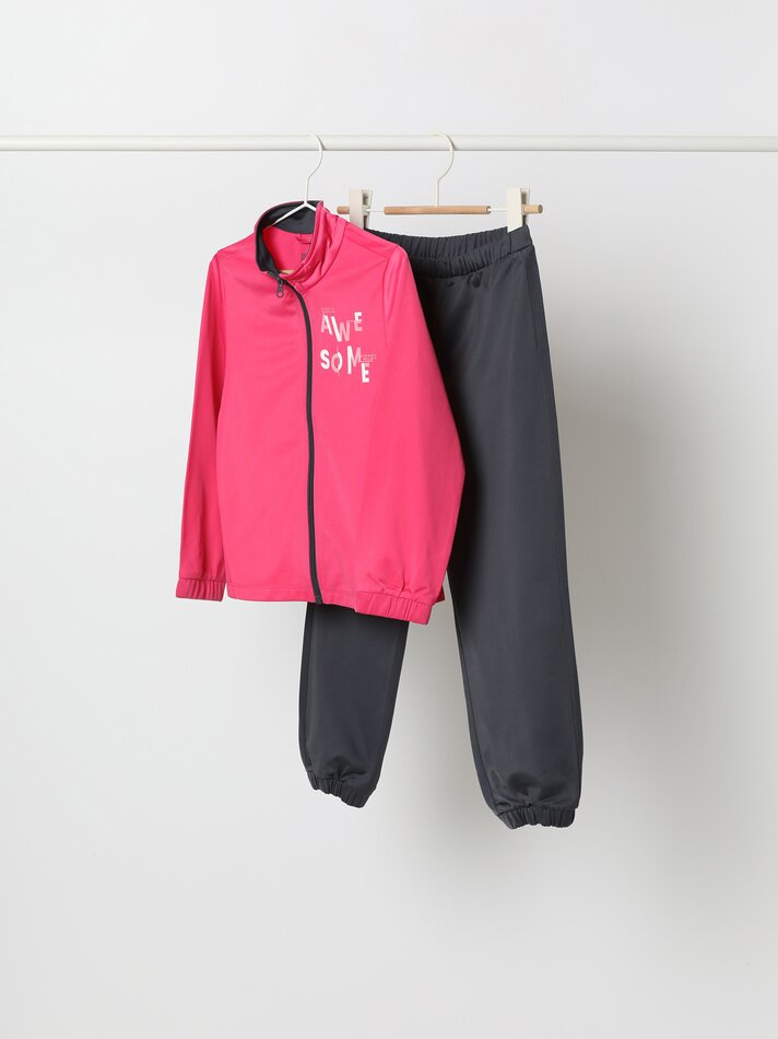 Conjunto de fato de treino desportivo - Cinzento Médio