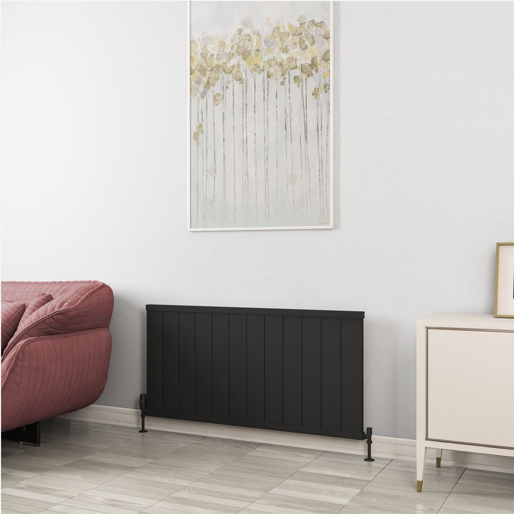 Eastbrook Kingswood paneelradiator 120x60cm 1277W zwart mat