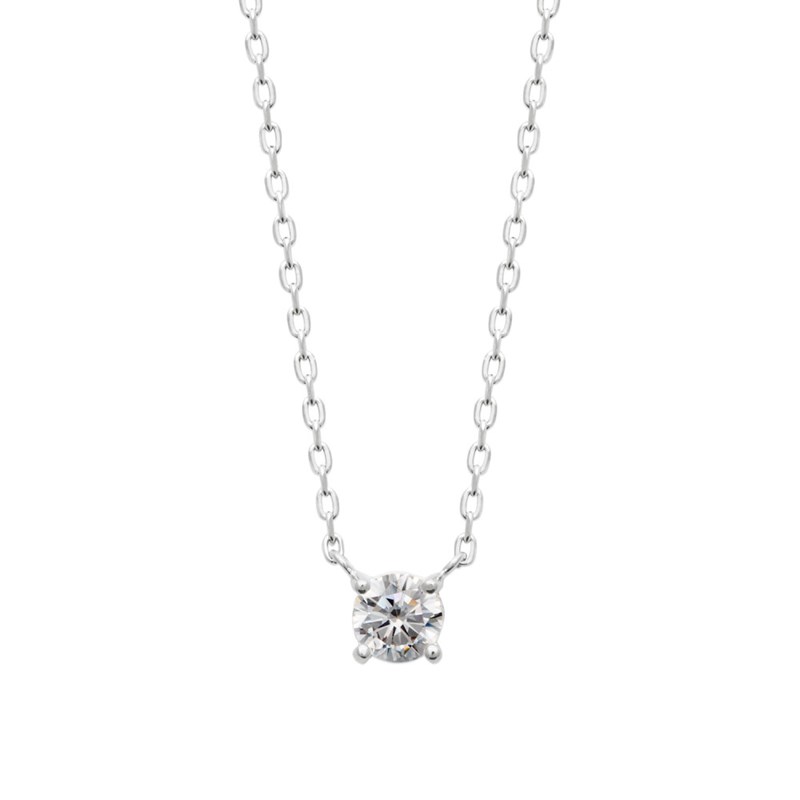 Collier Femme - Argent 925 - Oxyde de zirconium - Longueur : 45 cm