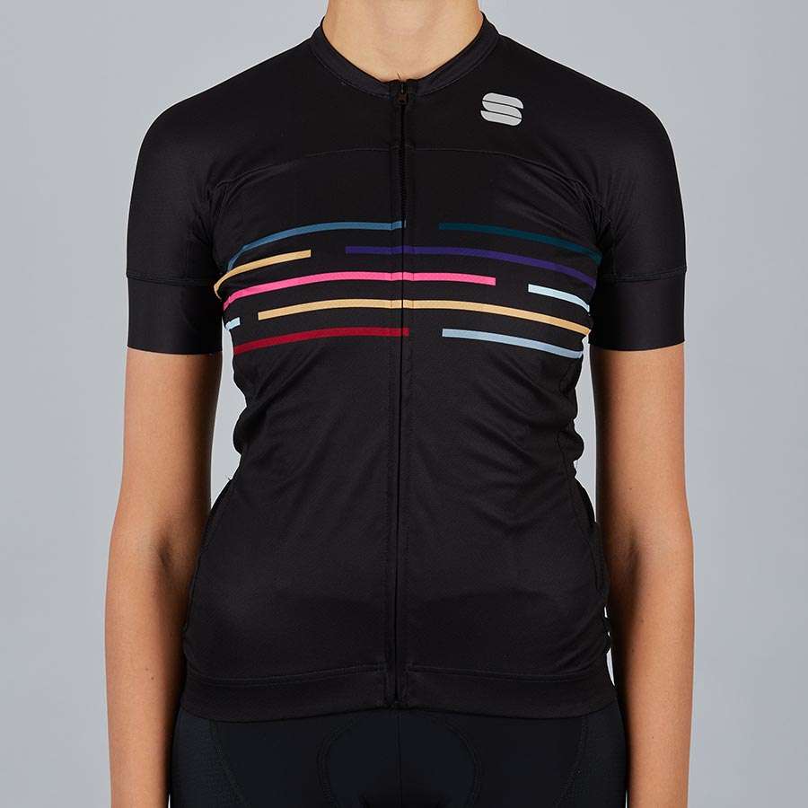 Sportful Velodrome Fietsshirt Korte Mouwen Zwart Dames