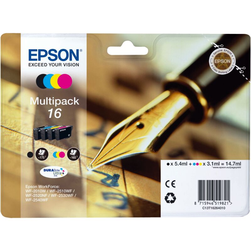 Epson 16 Pack cartouche de 4 couleurs