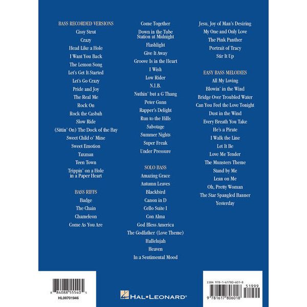 Hal Leonard The Ultimate Bass Songbook