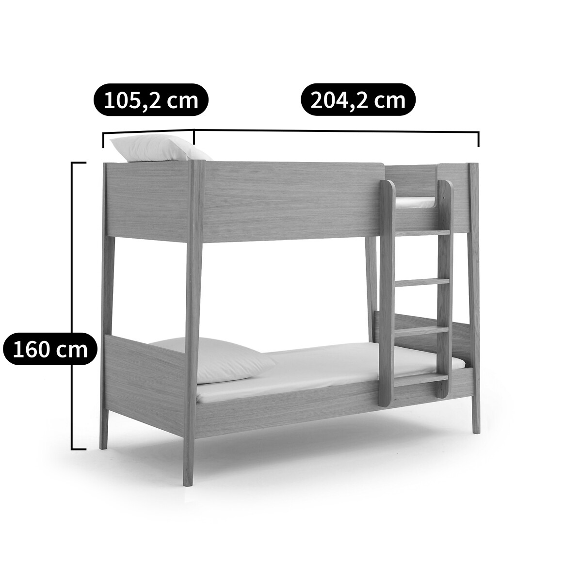 AM.PM<br>Beliche em carvalho folheado com base de cama Alceste