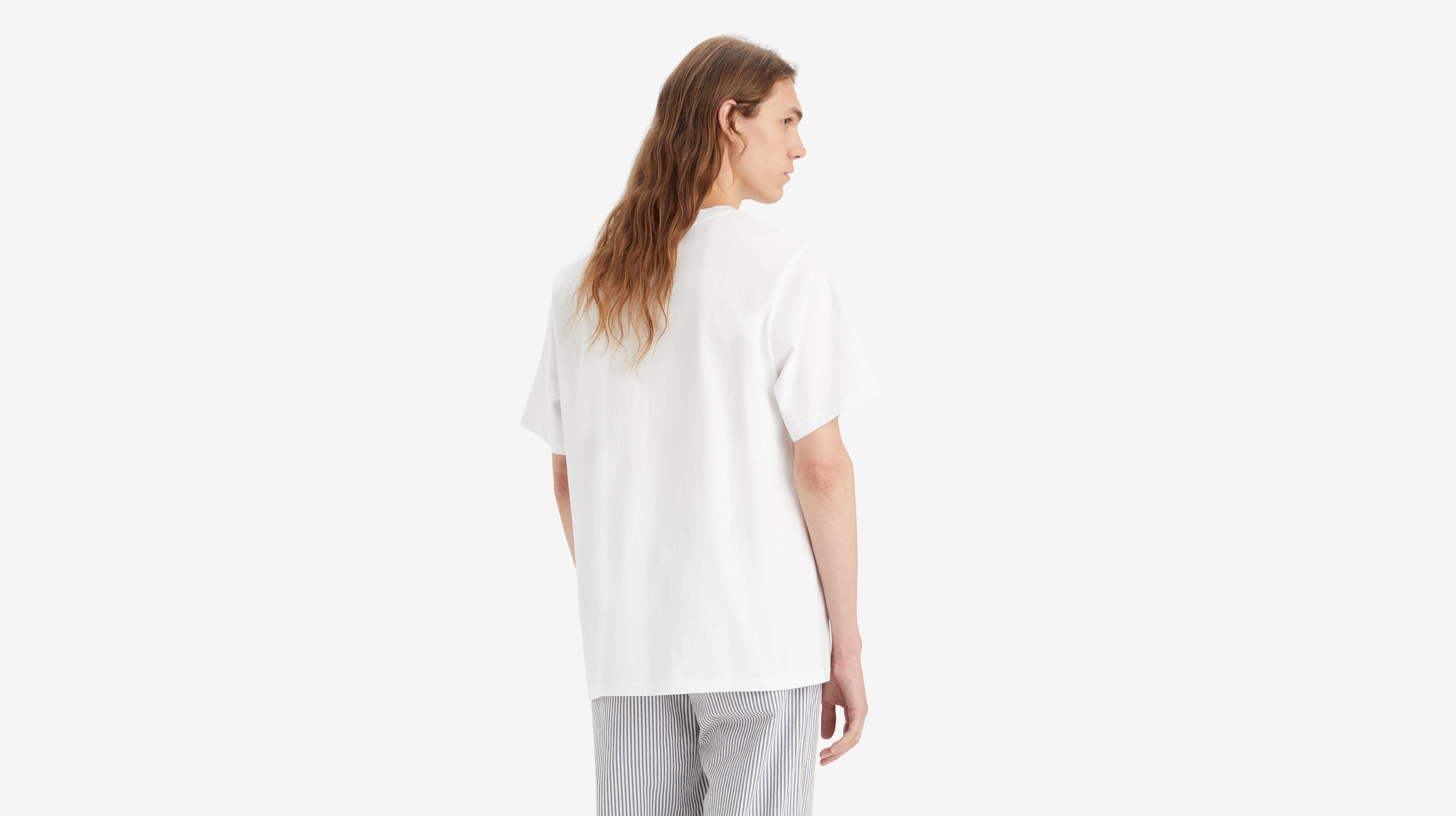 T-shirt graphique Relaxed - Headline Drop Shadow White+ - Blanc
