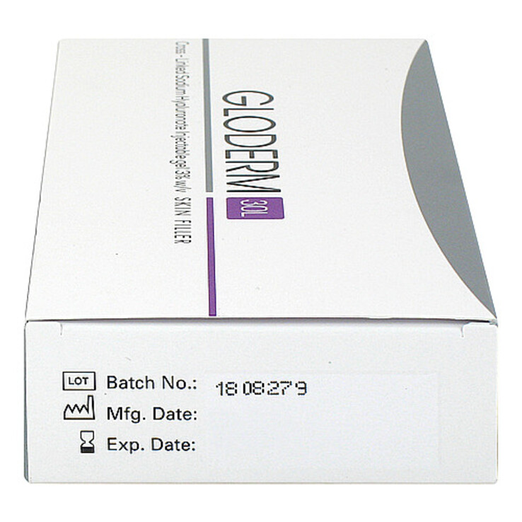 Gloderm 30L 30 mg / ml Skin Filler Hyaluronsäure Fertigspritze, 1X1 ml