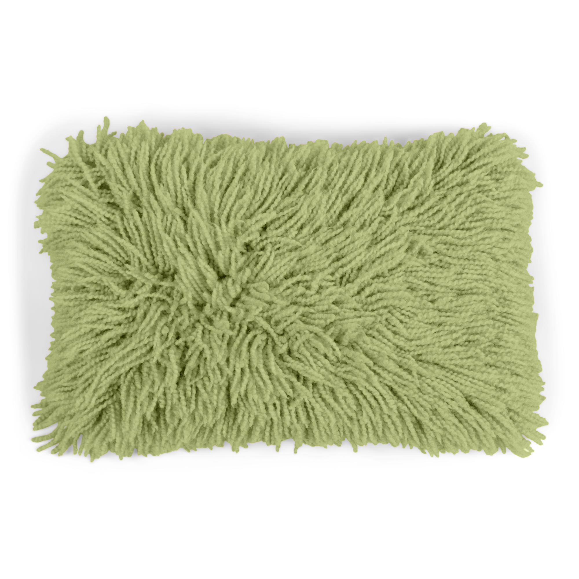 Kussen Shaggy pistache 33x55cm