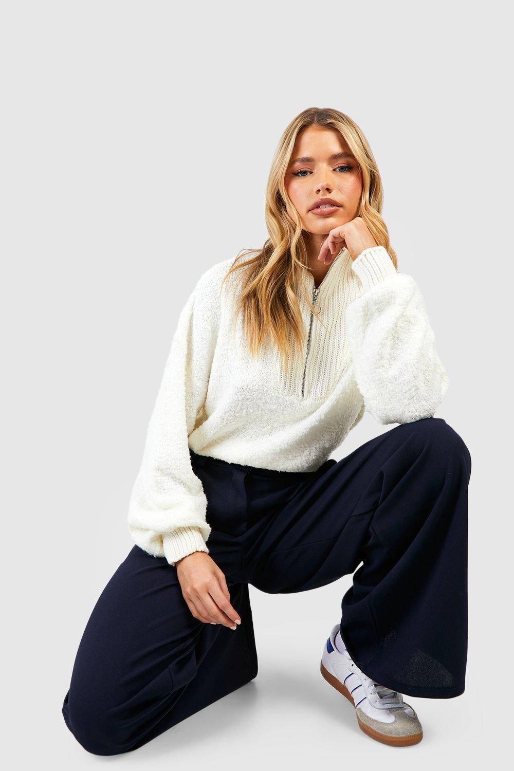 boohoo Pantalon Dad en coupe décontractée