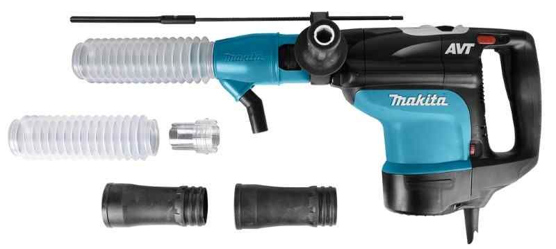 Makita HR4510CV 230 V Combihamer met stofafzuigset, in koffer