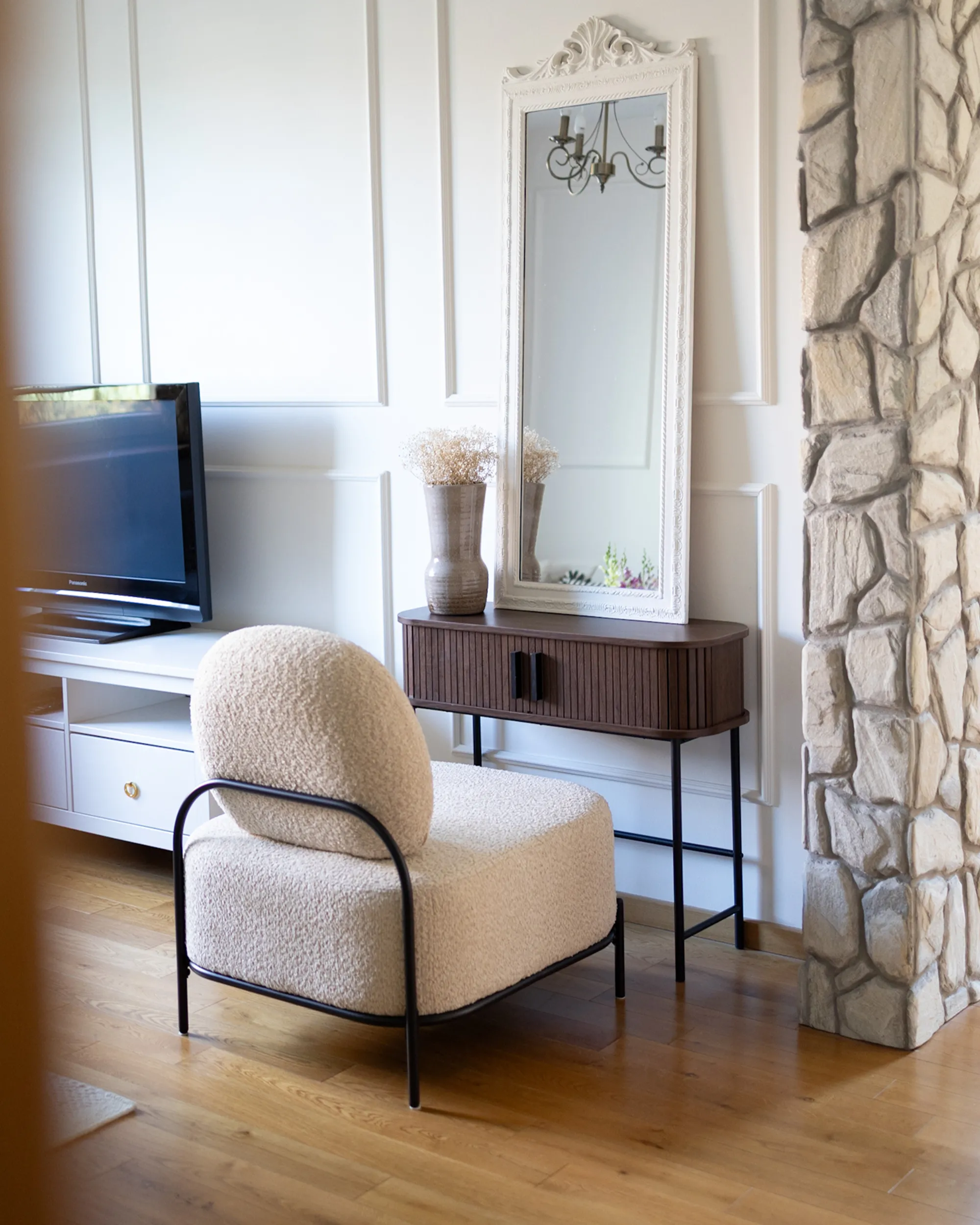 Fauteuil LUNDE Stof Beige