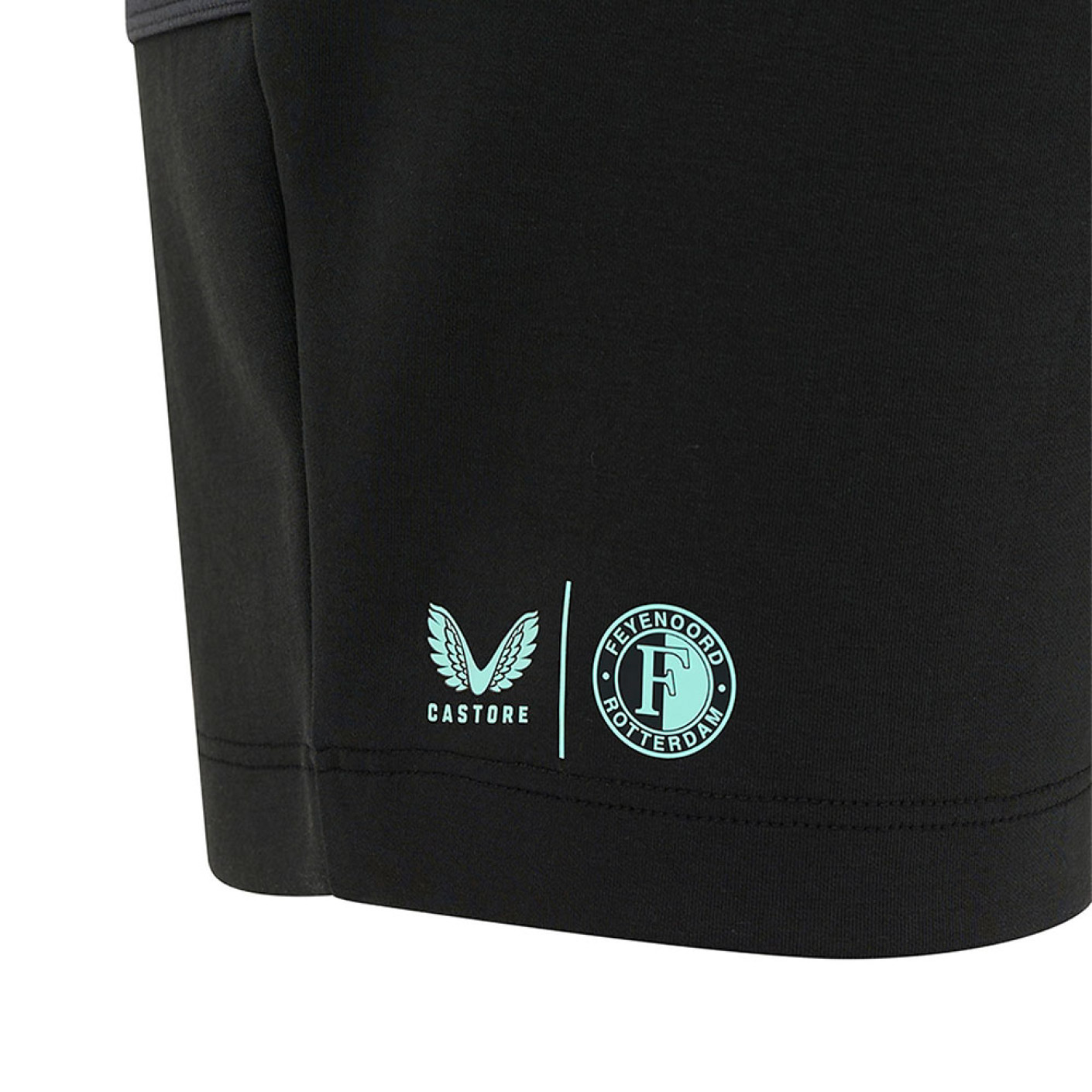Castore Feyenoord Travel Polo Trainingsset 2024-2025 Zwart Donkergrijs Lichtblauw