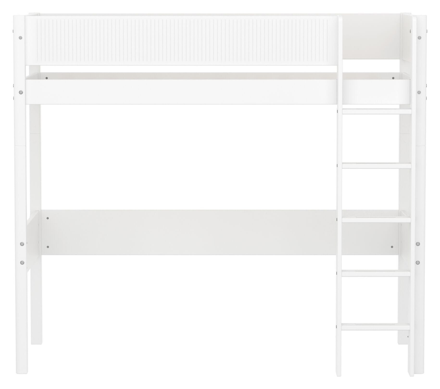 Flexa WHITE Hochbett - Weiss / B: 109.0 cm x T: 210.0 cm x H: 184.0 cm