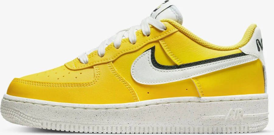 Nike AIR FORCE 1 LV8 Kinder Sneakers Geel Wit