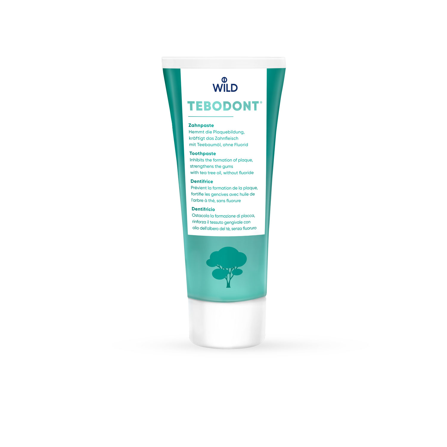 Tebodont Zahnpaste Paste ohne Fluorid 75 ml