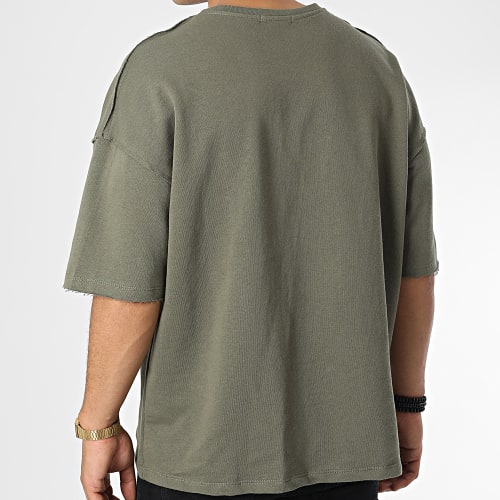 Tee Shirt Oversize Large F22209 Vert Kaki