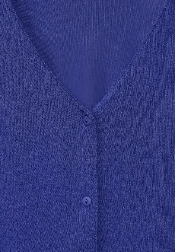 Materialmix Shirt - intense royal blue