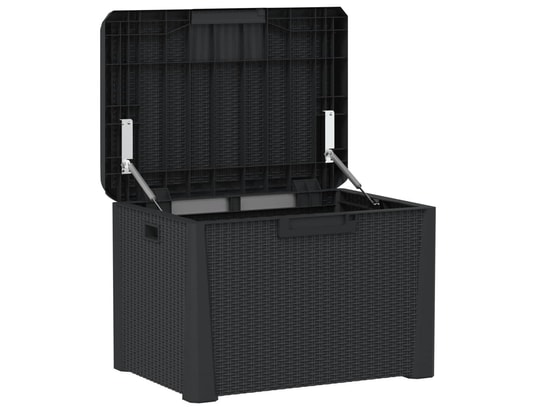 VIDAXL - Coffre Boîte de rangement de jardin anthracite 125 l pp