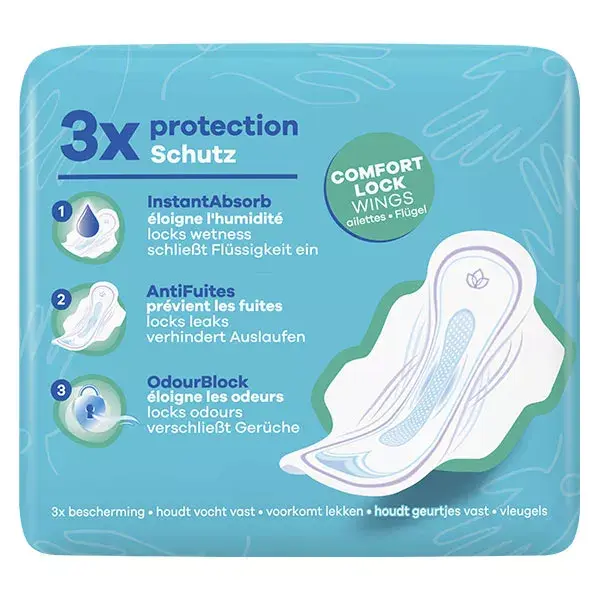 Absorventes higiênicos Always Ultra Normal com abas, pacote com 14 unidades