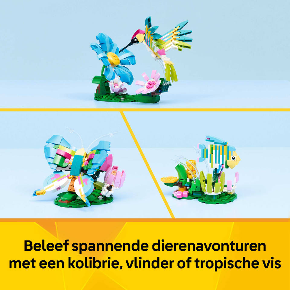 LEGO Creator 3-in-1 wilde dieren: kleurrijke kolibrie 31384