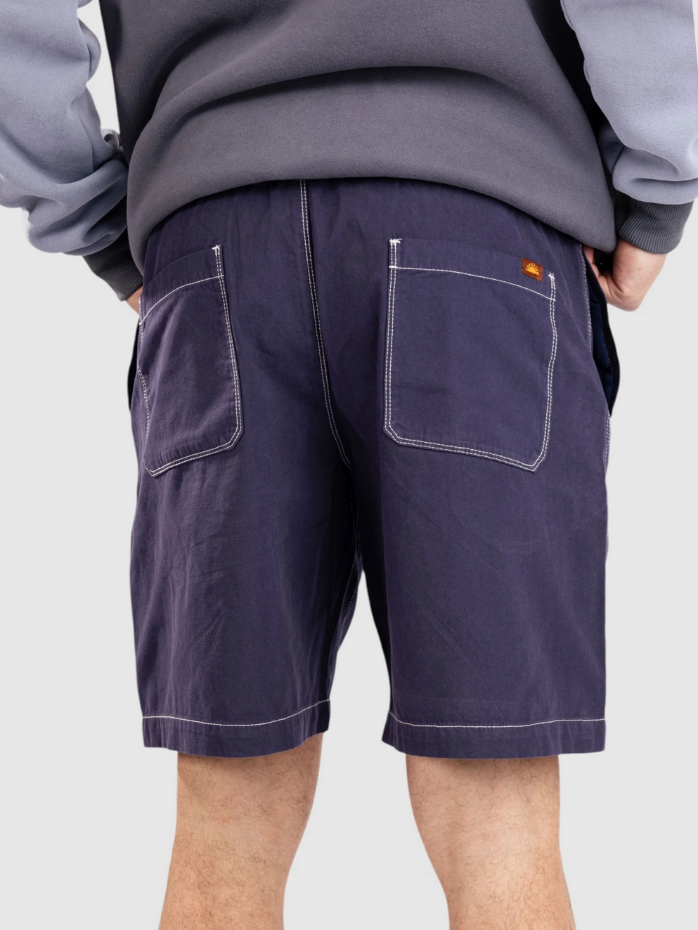 Rhythm Contrast Stitch Jam Shorts navy
