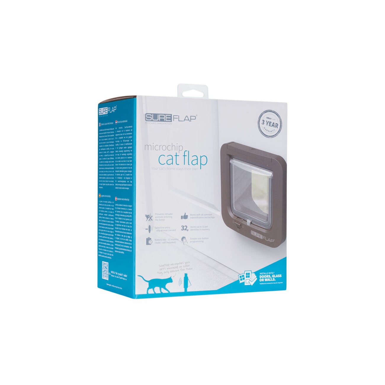SureFlap Mikrochipgesteuerte Katzenklappe braun