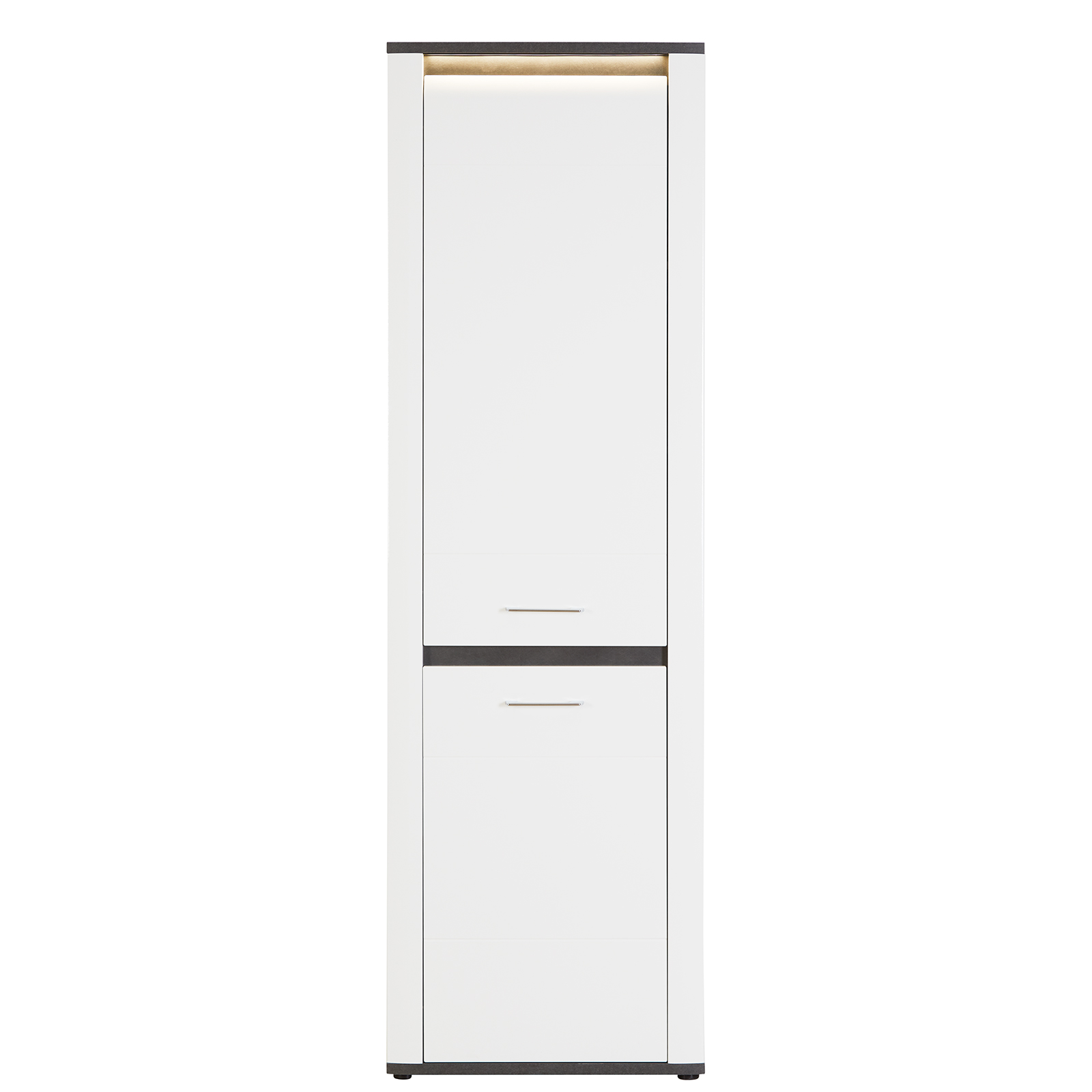 Luca Bessoni Mehrzweckschrank ALASSIO - weiß Hochglanz - 62 cm