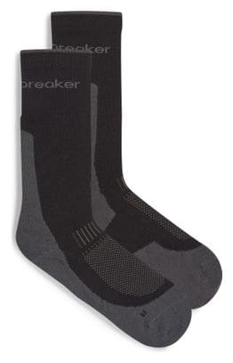 Chaussettes Icebreaker Merino Hike  Light Crew Noir Homme