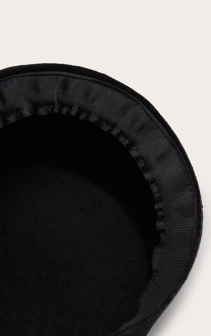 Noir Bonnet En Fausse Laine