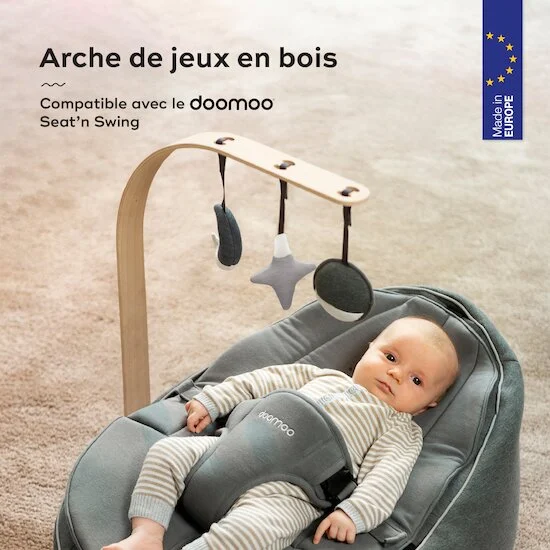 Arche d'éveil en bois doomoo Seat'n Swing   de               Babymoov