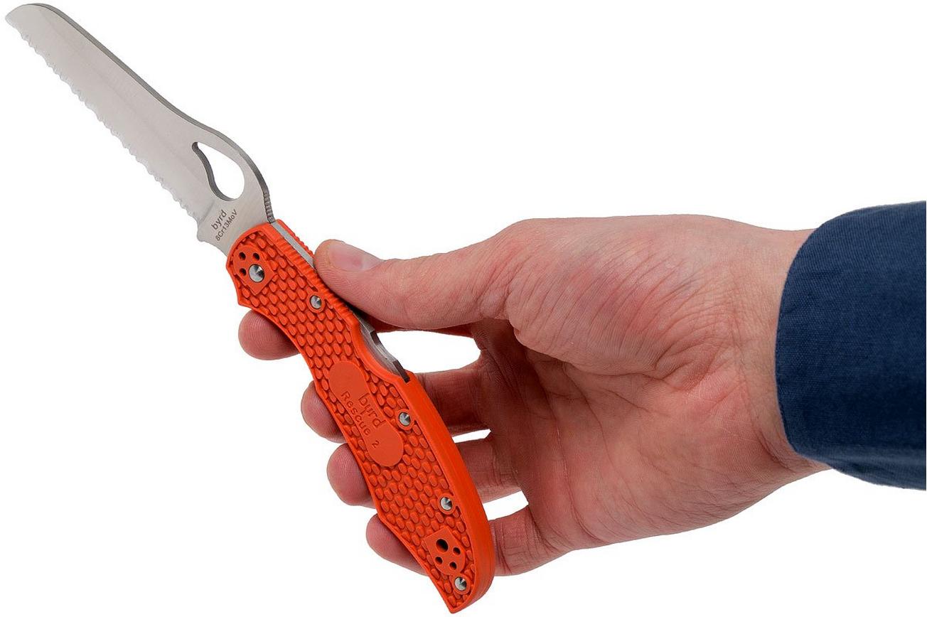 Spyderco Byrd Rescue 2 BY17SOR2 serrated reddingsmes
