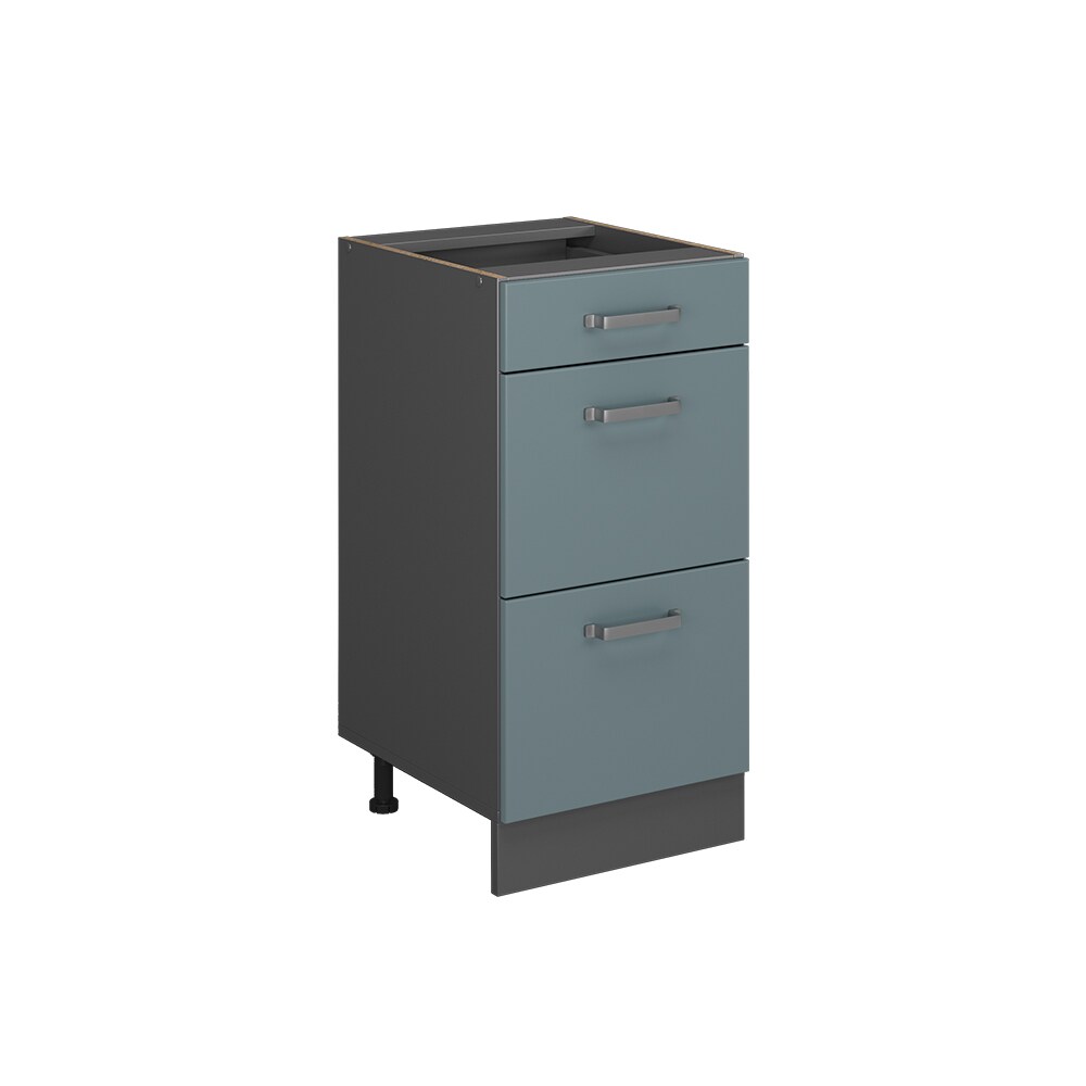 Vicco Schubladenunterschrank Küchenschrank R-Line Solid Anthrazit Blau Grau 40 cm modern
