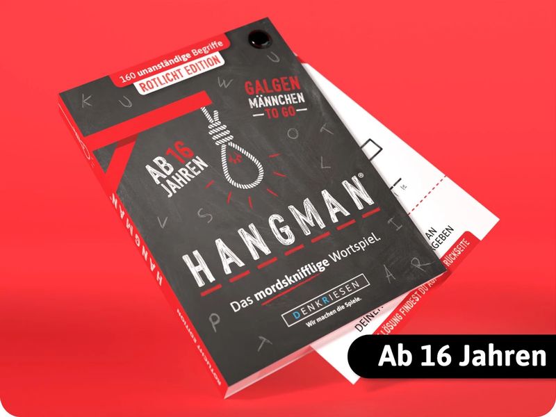 Denkriesen Hangman Rotlicht Edition -DE- Das mordsknifflige Wortspiel