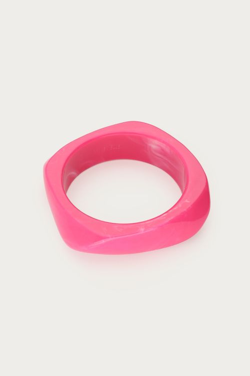 Fel roze resin bangle
