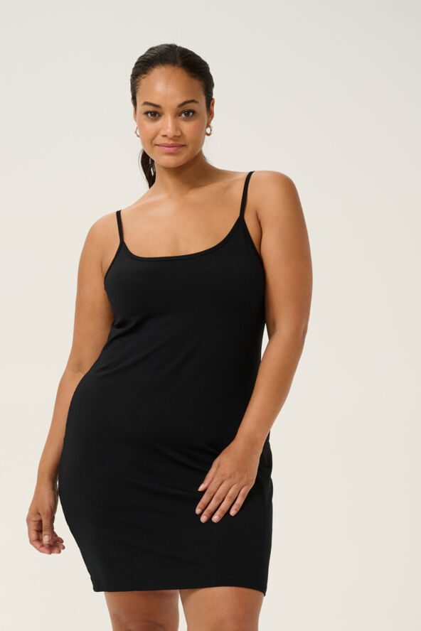 Kaffe Curve KCjena Strap Dress Black deep