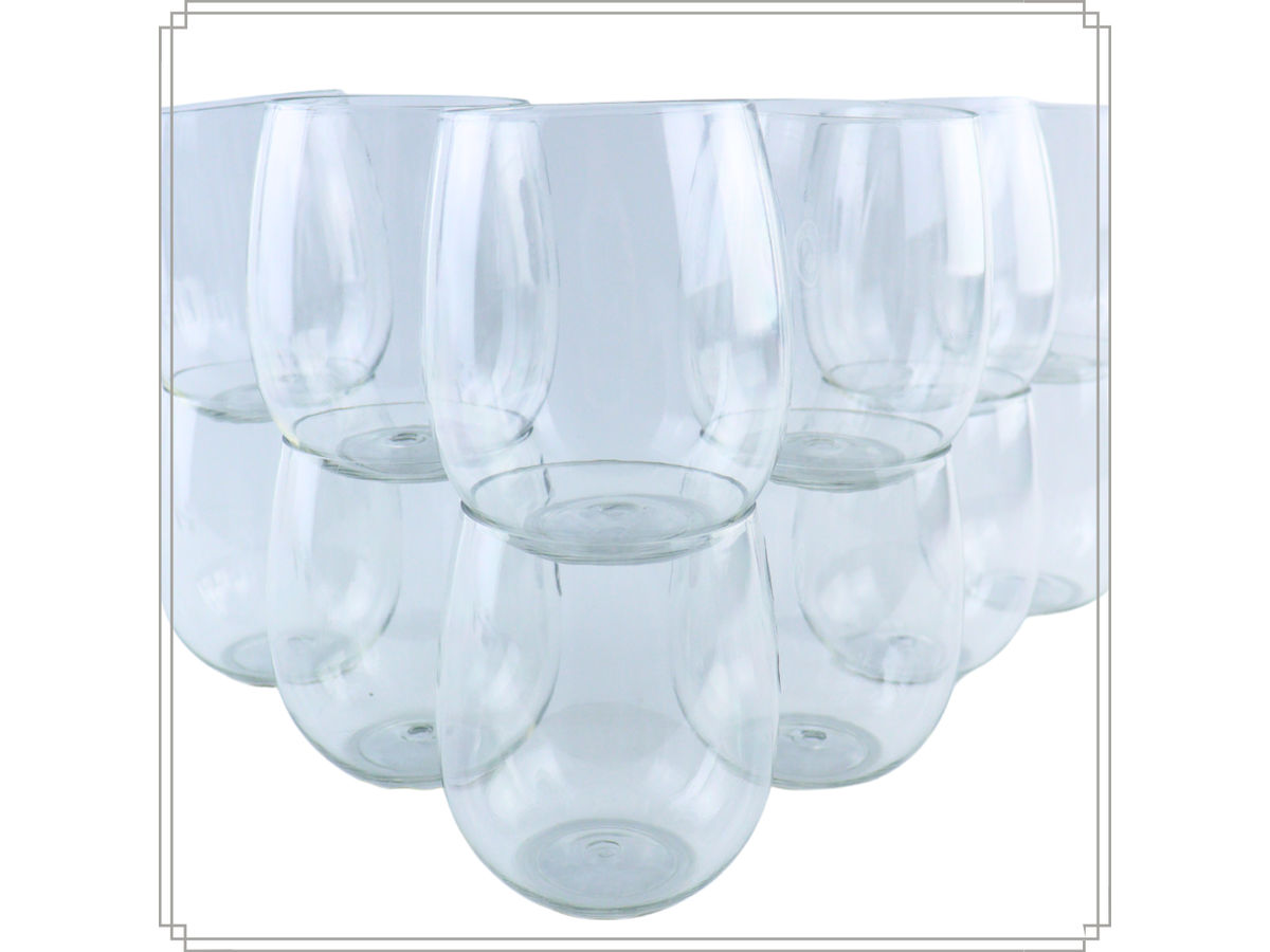 OTIX Oceani 400 ml kunststof drinkglazen - Set van 12