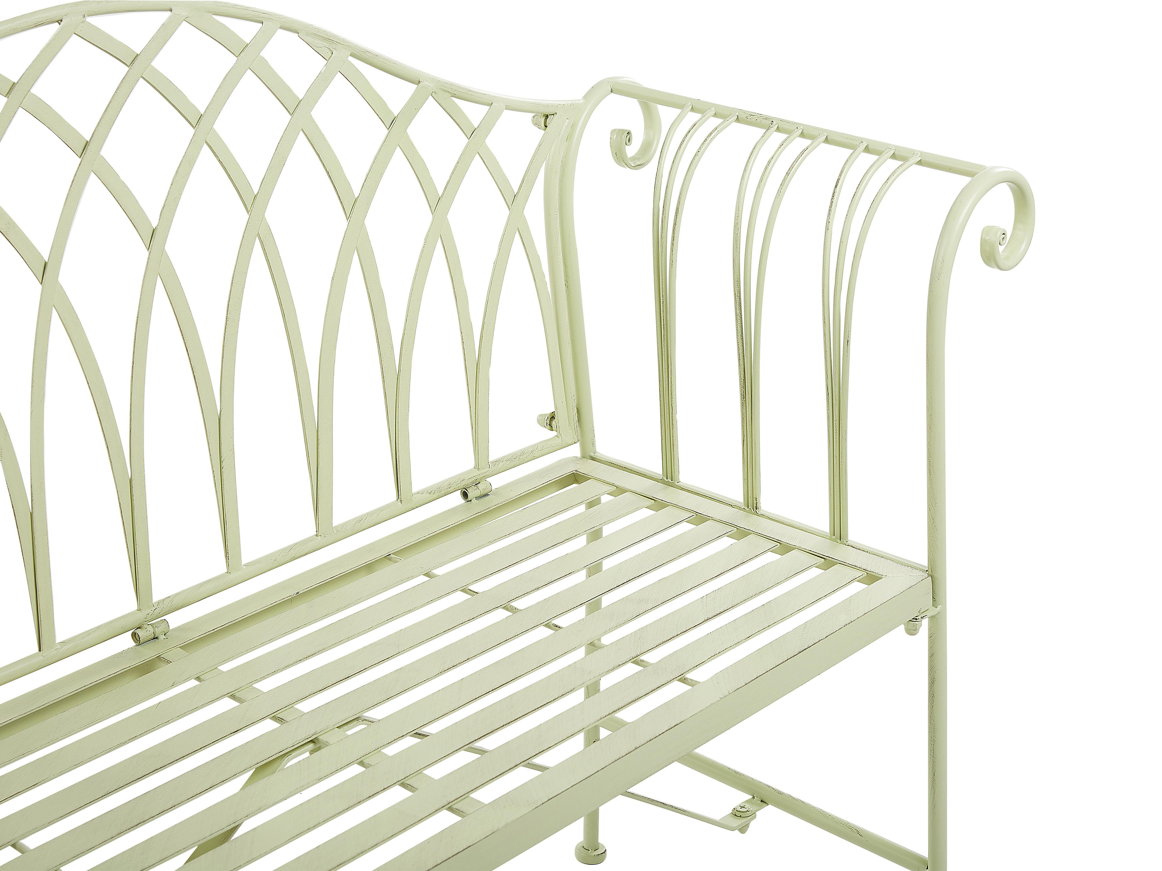 Tuinbank MILAZZO 130 cm Metaal Lichtgroen
