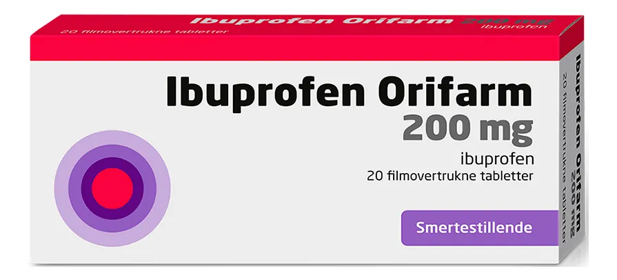 Ibuprofen Orifarm 200 mg - 20 tabletter