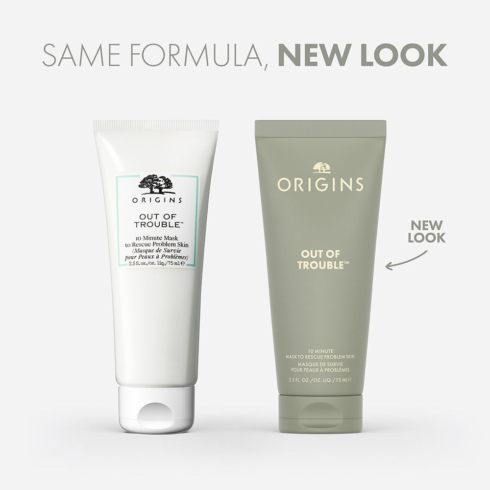 ORIGINS Out of Trouble™ 10 Minute Mask to Rescue Problem Skin Gesichtsmaske für unreine und zu Akne neigende Haut + GinZing™ SPF40 Energy-Boosting Tinted Moisturizer 15ml GRATIS